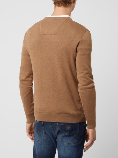 Tom Tailor Pullover van katoen Taupe gemêleerd - 5