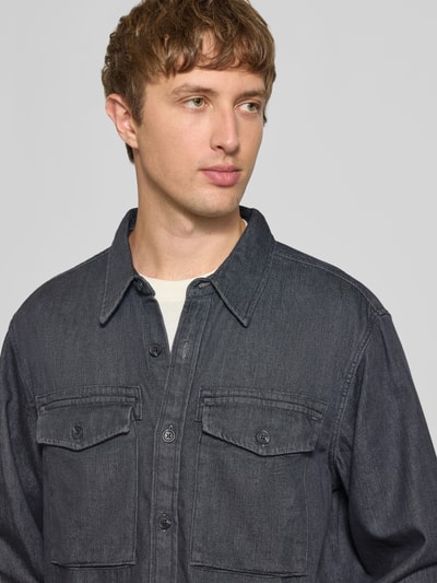 Levi's® relaxed fit jeanshemd van puur katoen Donkergrijs - 3