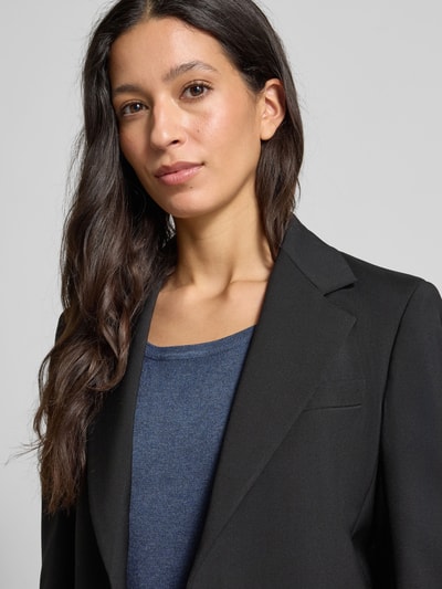 FREE/QUENT Sweter z dzianiny z mieszanki wiskozy z rękawem o dł. 3/4 model ‘JONE’ Niebieski melanż 3