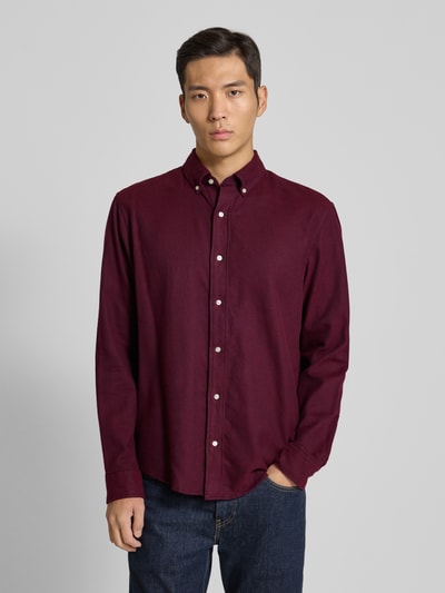 MCNEAL Vrijetijdsoverhemd met knoopsluiting Bordeaux - 4