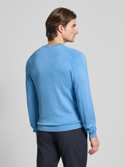 MCNEAL Strickpullover mit gerippten Abschlüssen Sky Melange 5