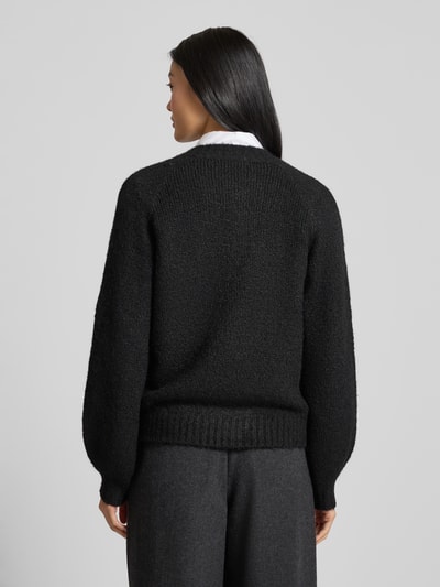 FREE/QUENT Strickjacke mit Rundhalsausschnitt Modell 'Luisa' Black 5