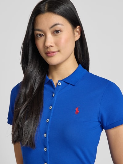 Polo Ralph Lauren Poloshirt met labelstitching Koningsblauw - 3