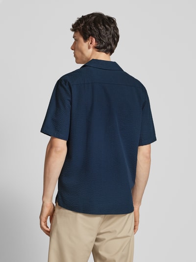 Only & Sons Freizeithemd mit Brusttasche Modell 'EYE' Marine 5