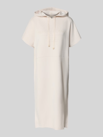 Christian Berg Woman Sweatkleid mit Statement-Print und Kapuze Ecru 2