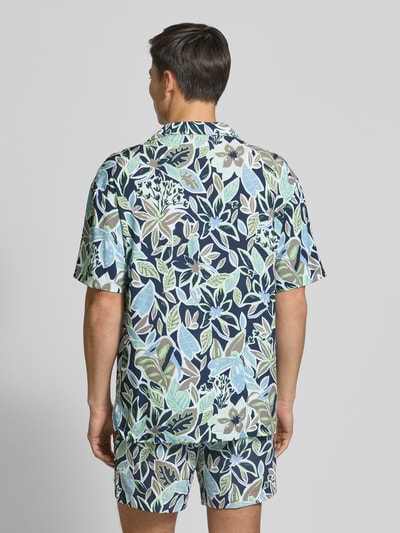 HUGO Relaxed Fit Freizeithemd mit 1/2-Arm Blau 5