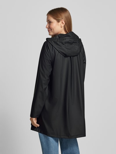 RAINS Regenkurzmantel mit Kapuze Black 5