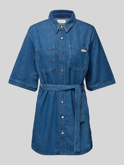 Calvin Klein Jeans Jeansjurk met strikceintuur Jeansblauw - 2