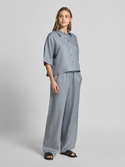 DRYKORN boxy fit linnen blouse model 'YARIKA' Bleu - 1