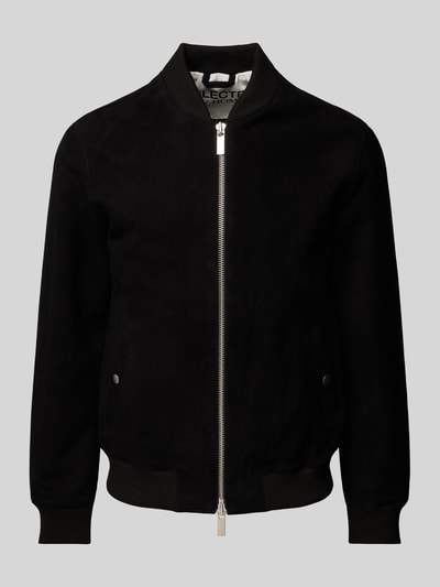 SELECTED HOMME Bomberjacke mit gerippten Abschlüssen Modell 'ARCHIVE' Black 1