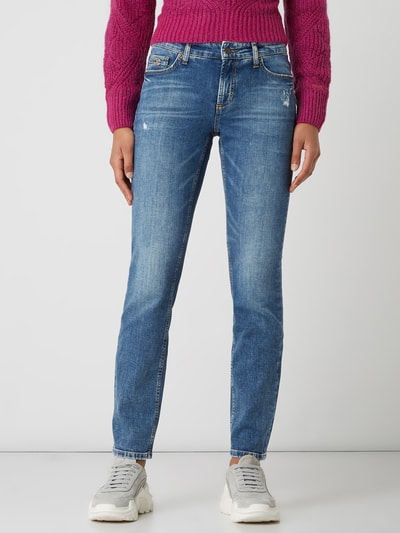 Cambio Jeans met stretch, model 'Paris' Jeansblauw - 4