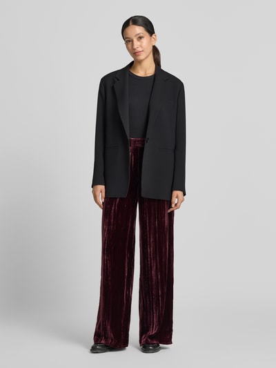 Jake*s Casual Wijdte broek van viscosemix Prune - 1