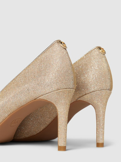 MICHAEL Michael Kors Pumps met effectgaren, model 'ALINA' Goud gemêleerd - 2