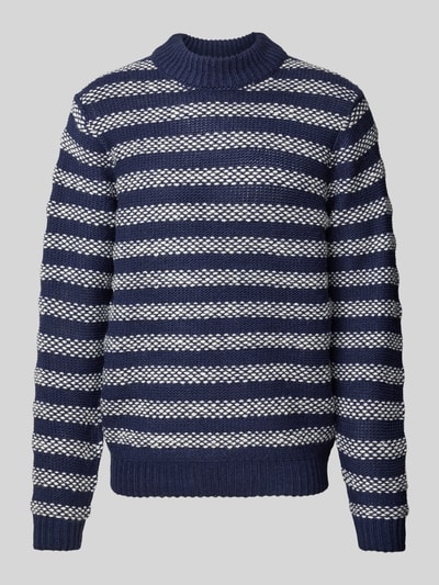 Casual Friday Strickpullover mit Turtleneck Modell 'Karl' Marine 1