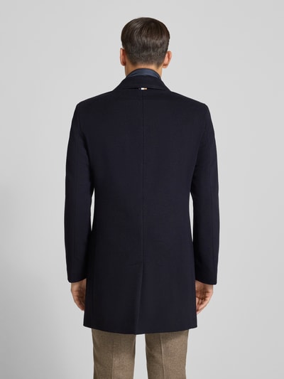BOSS Slim Fit Mantel aus Woll-Mix Modell 'HYDE' Black 5