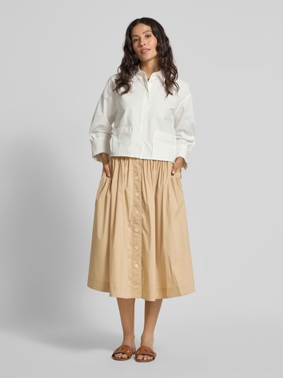 Lauren Ralph Lauren Midirock mit Knopfleiste Sand 1