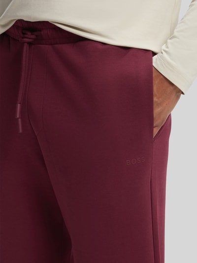 BOSS Green Sweathose mit Kordelzug Bordeaux 3