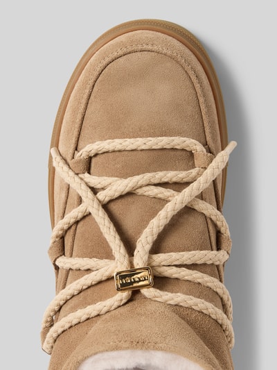 INUIKII Snowboots van leer, model 'CLASSIC LOW' Beige - 3