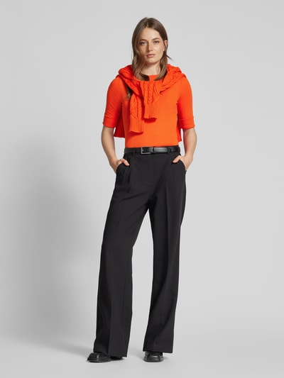 Lauren Ralph Lauren T-Shirt mit U-Boot-Ausschnitt Modell 'JUDY' Orange 1