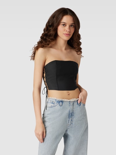 Review Trägerloses Corsage Bandeau Top Black 4