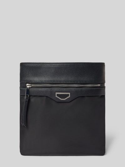 Antony Morato Kulturtasche mit Label-Detail Modell 'Messenger' Black 1