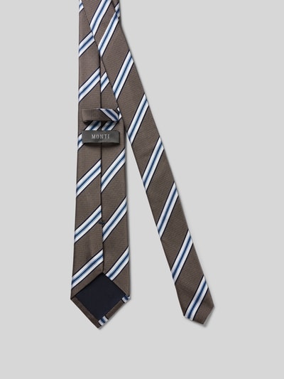 Monti Stropdas van puur zijde Taupe - 2