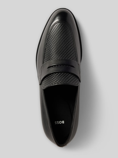 BOSS Loafers in Flecht-Optik Modell 'Tayil' Black 3