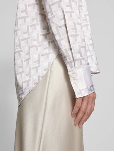 Herzensangelegenheit Regular fit blouse van zijdemix Lichtgrijs - 3