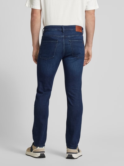 BOSS Orange Slim fit jeans met labeldetail, model 'DELAWARE' Jeansblauw - 5