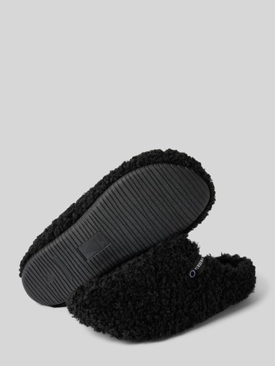 Verbenas Slides mit Teddyfell Modell 'YORK CURLY' Black 4