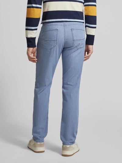 Brax Regular Fit Jeans im Used-Look Modell 'Cadiz' Hellgrau 5