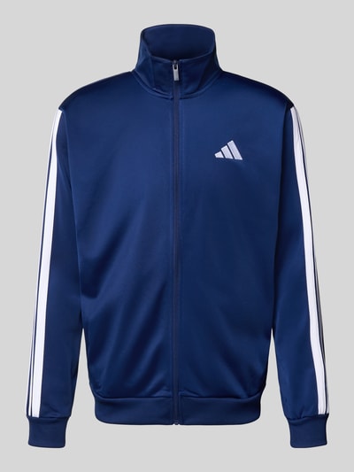 adidas Sportswear Kurtka treningowa ze stójką i wyhaftowanym logo Ciemnoniebieski 2