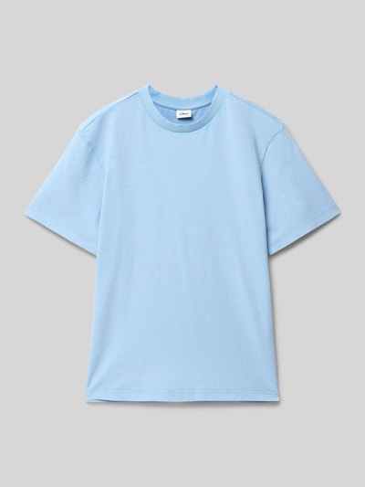 s.Oliver RED LABEL Regular Fit T-Shirt aus reiner Baumwolle Rauchblau 1