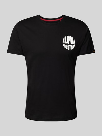 Alpha Industries T-Shirt mit Label-Print Black 1