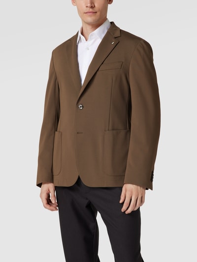 BOSS 2-Knopf-Sakko mit Label-Detail Modell 'Hanry' Beige 4