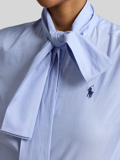 Polo Ralph Lauren Slim Fit Hemdbluse aus reiner Baumwolle Hellblau 3