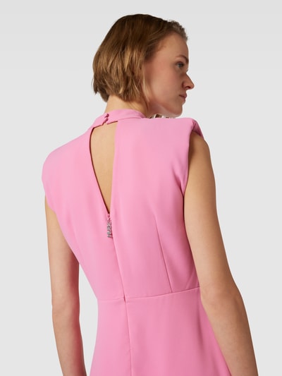 HUGO Minikleid mit Rundhalsausschnitt Modell 'KESANA' Pink 3