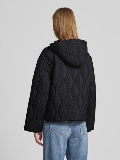 Jake*s Casual Gewatteerd jack met capuchon Zwart - 5