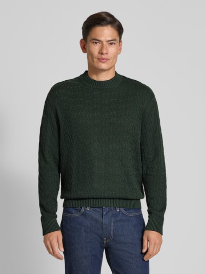 SELECTED HOMME Relaxed Fit Pullover aus reiner Baumwolle Modell 'PHILIP' Dunkelgruen 4