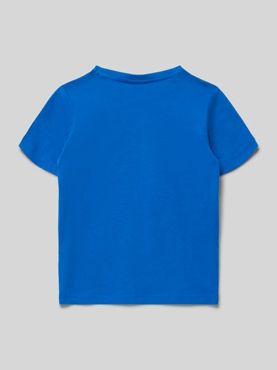 s.Oliver RED LABEL t-shirt o kroju regular fit z czystej bawełny Królewski niebieski 3