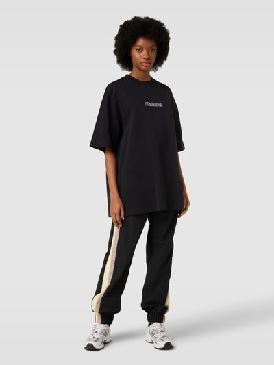 Karo Kauer Oversized T-shirt met ronde hals Zwart - 1