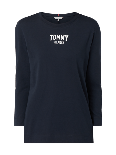 Tommy Hilfiger Longsleeve mit Logo-Print  Dunkelblau 2