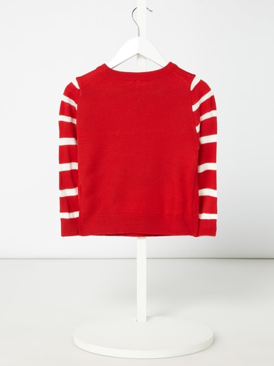 Jake*s Casual Pullover mit Weihnachtsmotiv Rot 3