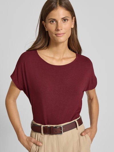 s.Oliver RED LABEL Loose fit T-shirt van viscosemix Bordeaux - 3