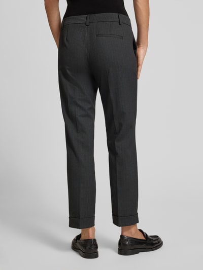 Christian Berg Woman Selection Spodnie do garnituru o kroju slim fit w kant Antracytowy 5