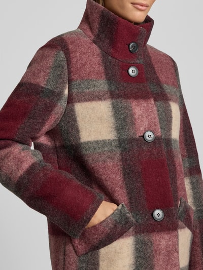 Fuchs Schmitt Kurtka ze stójką i listwą guzikową Bordowy 3