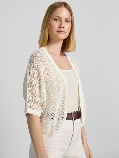 Tom Tailor Loose fit bolero-cardigan van puur katoen Wit - 3