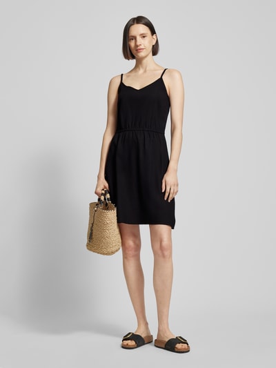 Vero Moda Knielanges Kleid mit Allover-Muster Modell 'MYMILO' Black 1
