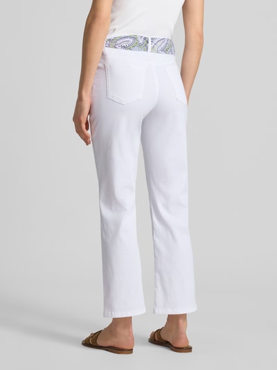 Marc Cain Hose mit Bindegürtel Weiss 5