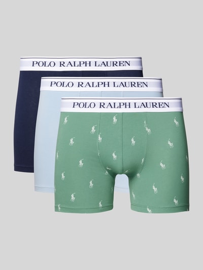 Polo Ralph Lauren Underwear Boxershort met band met label in een set van 3 stuks Groen - 1